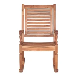 Bamberg Transitional Acacia Wood Outdoor Rocking Chair - Saracina Home 16 Bamberg Transitional Acacia Wood Outdoor Rocking Chair - Saracina Home -Saracina Home GUEST 01f0450b afb1 4b0e 9aa2 602f28765fbb