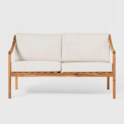Saracina Home Mid-Century Modern Slatted Acacia Outdoor Bench With Cushions 15 Saracina Home Mid-Century Modern Slatted Acacia Outdoor Bench With Cushions -Saracina Home GUEST 068799d8 e746 42bf af05 c3a590ca4c43