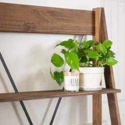 68.25" Boho 4 Tier Solid Wood Ladder Bookshelf Plant Stand - Saracina Home 18 68.25" Boho 4 Tier Solid Wood Ladder Bookshelf Plant Stand - Saracina Home -Saracina Home GUEST 06dd6b1f 0a35 4ec3 99cf 42bc2a3440f4