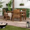 Ravenscroft 5pc Acacia Wood Patio Dining Set - Saracina Home -Saracina Home GUEST 083ae248 b6fd 4b49 8486 d8dc06593db2