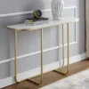 Megan Modern Glam Curved Console Table Faux White Marble/Gold - Saracina Home -Saracina Home GUEST 0a0fd437 11e0 454c a95a 608e2f1b8d14
