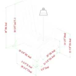 Genovia Transitional Acacia Wood Outdoor Adirondack Chair With Wine Holder - Saracina Home -Saracina Home GUEST 0aef4d95 bfe2 4097 8093 beae1f8df5dc