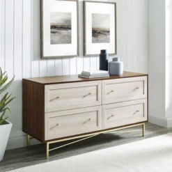 Jones Horizontal Modern 4 Drawer Dresser - Saracina Home -Saracina Home GUEST 0e662110 9fc6 4d26 8576 3235ab905217