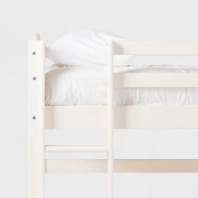 Twin Solid Pine Wood Low Loft Bed White - Saracina Home 10 Twin Solid Pine Wood Low Loft Bed White - Saracina Home - Image 8