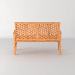 Slatted Chevron Acacia Wood Patio Loveseat – Saracina Home 24 Slatted Chevron Acacia Wood Patio Loveseat – Saracina Home -Saracina Home GUEST 1d339d35 688f 4639 9f62 b78ea6757dcf