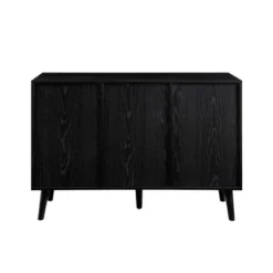 Modern Boho Wood And Rattan Storage Sideboard Black - Saracina Home -Saracina Home GUEST 27ea3fe8 e39d 4efa 8ac3 c992a54a3760