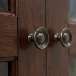 2 Door Wood Closed Storage Console TV Stand For TVs Up To 50" Brown - Saracina Home -Saracina Home GUEST 2a135b44 1d28 413a a9f3 412f0e11a393