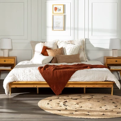 Boho Solid Wood King Platform Bed - Saracina Home 12 Boho Solid Wood King Platform Bed - Saracina Home - Image 10