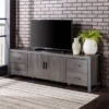 Modern Urban Industrial TV Stand For TVs Up To 80" Charcoal - Saracina Home -Saracina Home GUEST 2d5311cb 95fe 434d 9338 2ebdc88e62d1