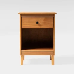 Stiva Classic Mid-Century Modern 1 Drawer Nightstand - Saracina Home -Saracina Home GUEST 2eb57c27 c4b0 437a 8fc7 83c1004a154e