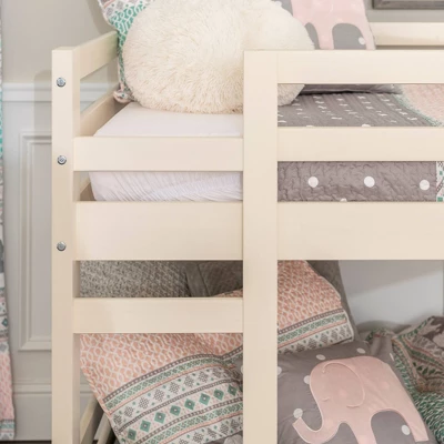 Twin Over Twin Indy Solid Wood Low Bunk Bed - Saracina Home 7 Twin Over Twin Indy Solid Wood Low Bunk Bed - Saracina Home - Image 6