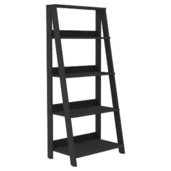 55" Thatcher Transitional Wood 4 Shelf Ladder Bookshelf - Saracina Home -Saracina Home GUEST 33b7a683 4c4c 4eb9 a592 9586c274269d