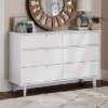 Mid-Century Modern Groove Wood 6 Drawer Dresser - Saracina Home -Saracina Home GUEST 33d3dfa0 9d51 4006 9c57 eac76d57abaf