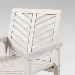 2pk Slatted Chevron Acacia Wood Patio Chairs - Saracina Home -Saracina Home GUEST 36bb0c0f 64b2 469f 8201 078ad2f60c04