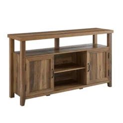Modern Farmhouse Highboy Double Grooved Door TV Stand For TVs Up To 65" - Saracina Home 23 Modern Farmhouse Highboy Double Grooved Door TV Stand For TVs Up To 65" - Saracina Home -Saracina Home GUEST 38a92cc5 da2b 4020 9f39 95b86ca02656