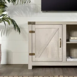 Clarabelle Farmhouse Barn Door TV Stand For TVs Up To 60" - Saracina Home -Saracina Home GUEST 39aa44c8 e9b9 4638 81f3 4f240974545e
