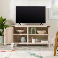 Clarabelle Rustic Industrial Barn Door TV Stand For TVs Up To 50" - Saracina Home -Saracina Home GUEST 3ace1b14 42da 409f ac4c 29eb014a2d66