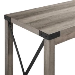 Rustic Farmhouse Metal X Kitchen Island With Shelves - Saracina Home -Saracina Home GUEST 3fe2d13b c5b6 4af0 aab6 aa1f6d0f48cb