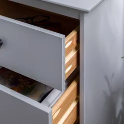 Stiva Classic Mid-Century Modern 3 Drawer Nightstand - Saracina Home -Saracina Home GUEST 419d5f30 0217 4dca b73b b59e468b81e0