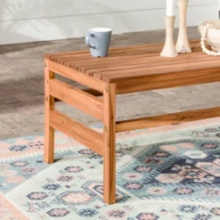 Outdoor Acacia Wood Slatted Coffee Table - Saracina Home -Saracina Home GUEST 463b26e4 0c83 462c b332 f7f4d7ebe597