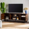 2 Door Mid-Century Modern Wood Storage TV Stand For TVs Up To 80" - Saracina Home -Saracina Home GUEST 483698e6 5ac0 4765 b2c6 06165d910486