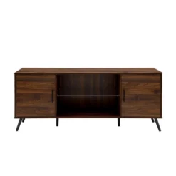 2 Door Mid-Century Modern Wood Storage TV Stand For TVs Up To 65" - Saracina Home -Saracina Home GUEST 49853bf3 b9f4 42e9 9797 872d2fc51fcb