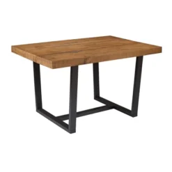 52" Modern Farmhouse Solid Wood Distressed Plank Top Dining Table - Saracina Home -Saracina Home GUEST 4d191e81 4a83 4d71 bdcf a714caff4e6f