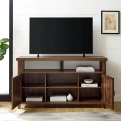 Modern Farmhouse Highboy Double Grooved Door TV Stand For TVs Up To 65" - Saracina Home 17 Modern Farmhouse Highboy Double Grooved Door TV Stand For TVs Up To 65" - Saracina Home -Saracina Home GUEST 4df81245 5886 4acc 89bf fe4a93d4f2a4
