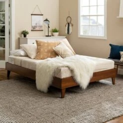 Alice Mid-Century Solid Wood Platform Bed - Saracina Home -Saracina Home GUEST 53d3aa8f 9ebf 457f 9c71 992c563b37f4