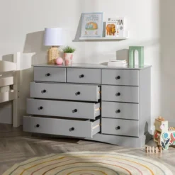 Lauren Classic Transitional 9 Drawer Dresser Storage - Saracina Home -Saracina Home GUEST 5498c4b4 549f 45a2 b48c 0240de395eab