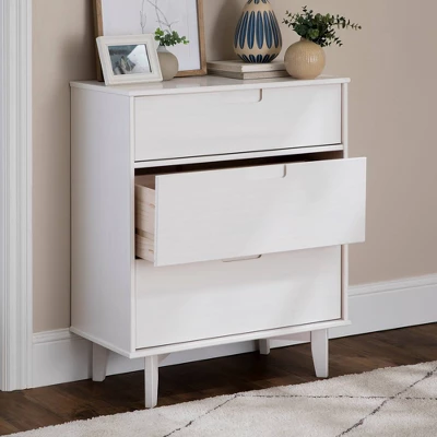 Mid-Century Modern Wood 3 Drawer Dresser - Saracina Home 8 Mid-Century Modern Wood 3 Drawer Dresser - Saracina Home - Image 6