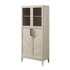 68" Boho Modern Tall Storage Wood Cabinet - Saracina Home -Saracina Home GUEST 567f6d5b da6c 4dfe 99f6 a5817a63ab46