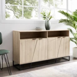 58" 4 Door Contemporary Storage Console Sideboard - Saracina Home -Saracina Home GUEST 58d41592 d3ac 41fc a629 65bde0316ec4