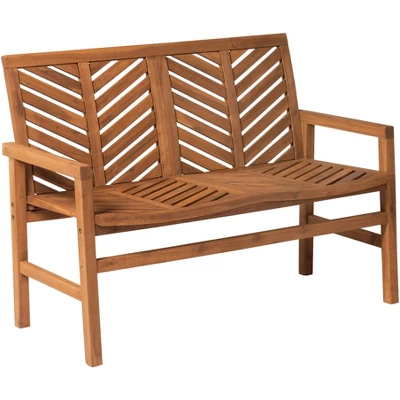 Slatted Chevron Acacia Wood Patio Loveseat – Saracina Home 19 Slatted Chevron Acacia Wood Patio Loveseat – Saracina Home - Image 17