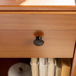 Katie Transitional Tray Top 1 Drawer Solid Wood Nightstand Caramel - Saracina Home -Saracina Home GUEST 5a946ed5 9f0e 44f0 91c5 76d3ad912709