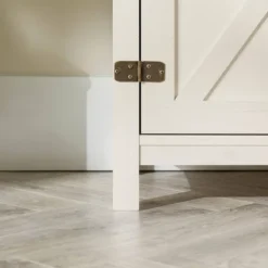 Clarabelle Rustic Industrial Barn Door TV Stand For TVs Up To 50" - Saracina Home -Saracina Home GUEST 60d52128 a4b6 42a1 877e afd0959f2ee9