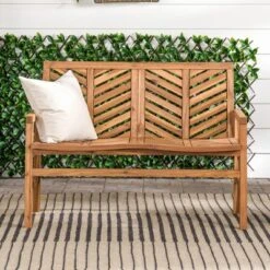 Slatted Chevron Acacia Wood Patio Loveseat – Saracina Home 23 Slatted Chevron Acacia Wood Patio Loveseat – Saracina Home -Saracina Home GUEST 62bb32d1 2ebd 4f35 8aa4 4274d21838b7