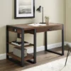 48" Industrial Farmhouse Tech Desk With USB Dark Walnut - Saracina Home -Saracina Home GUEST 66b7ea31 25fe 4e6c b947 ba1030cd4af0