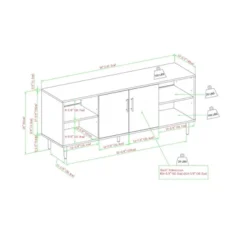 Angelo Modern 2 Door Bookmatch TV Stand For TVs Up To 65" Ash Brown/White - Saracina Home 19 Angelo Modern 2 Door Bookmatch TV Stand For TVs Up To 65" Ash Brown/White - Saracina Home -Saracina Home GUEST 66bfc7d1 f755 4abe a5f6 ed74dc76f088