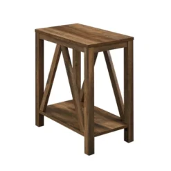 Taylen A Frame Farmhouse Open Storage Side Table - Saracina Home -Saracina Home GUEST 66db052e a2e0 4050 96f6 499d622071f8