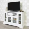 Glass Door Traditional Highboy TV Stand For TVs Up To 58" - Saracina Home -Saracina Home GUEST 688ab856 fcac 4c6e 98e0 927405621158