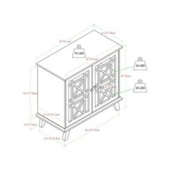 Versatile Fretwork Accent Storage Cabinet Blue - Saracina Home -Saracina Home GUEST 697d5268 2e95 4a8c bba4 baa50dfae025