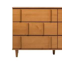 Modern Vertical Accent Solid Wood 6 Drawer Double Dresser - Saracina Home 39 Modern Vertical Accent Solid Wood 6 Drawer Double Dresser - Saracina Home -Saracina Home GUEST 6989dea6 239f 4116 9ec7 63d459c73c0c