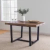 52" Modern Farmhouse Solid Wood Distressed Plank Top Dining Table - Saracina Home -Saracina Home GUEST 6a3534ef 6177 4a70 b0da 5d8132c9b4b6