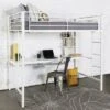 Twin Analise Metal Loft Bed With Wood Desk - Saracina Home -Saracina Home GUEST 71404aeb a869 48ed a133 e7a8fefa9bbb
