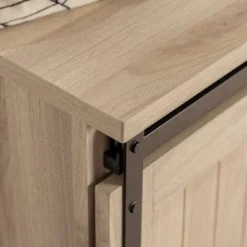 48" Transitional Sliding Door Wood And Metal Bench - Saracina Home 26 48" Transitional Sliding Door Wood And Metal Bench - Saracina Home -Saracina Home GUEST 71c7e802 e9d5 4d71 acfe 3940e4bcf887