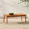Saracina Home Modern Boho Rounded Rectangle Eucalyptus Patio Coffee Table -Saracina Home GUEST 7237f0ba eaca 4cd9 b3ff 2605b644907e