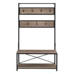 72" Urban Farmhouse Mixed Material Hall Tree - Saracina Home 19 72" Urban Farmhouse Mixed Material Hall Tree - Saracina Home -Saracina Home GUEST 79cbf97b 4de3 4184 b4df 18590536bced