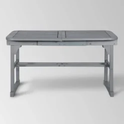 Ravenscroft Modern Boho Acacia Wood Slat Top Rectangle Extendable Outdoor Table - Saracina Home -Saracina Home GUEST 7a81ac04 2081 418c 8723 f24ad57bc3b3