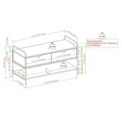 Modern 2 Drawer Storage Entry Bench - Saracina Home -Saracina Home GUEST 7d1fcc91 53fe 4d6c 8d03 2dd751a5dfbe